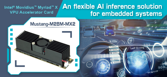 Mustang-M2BM-MX2 Accelerator Card for AI in Transportation Banner