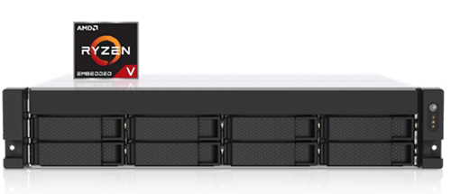 GRAND-RE Storage Server with AMD Ryzen™ Embedded V1500B quad-core 2.2 GHz processor