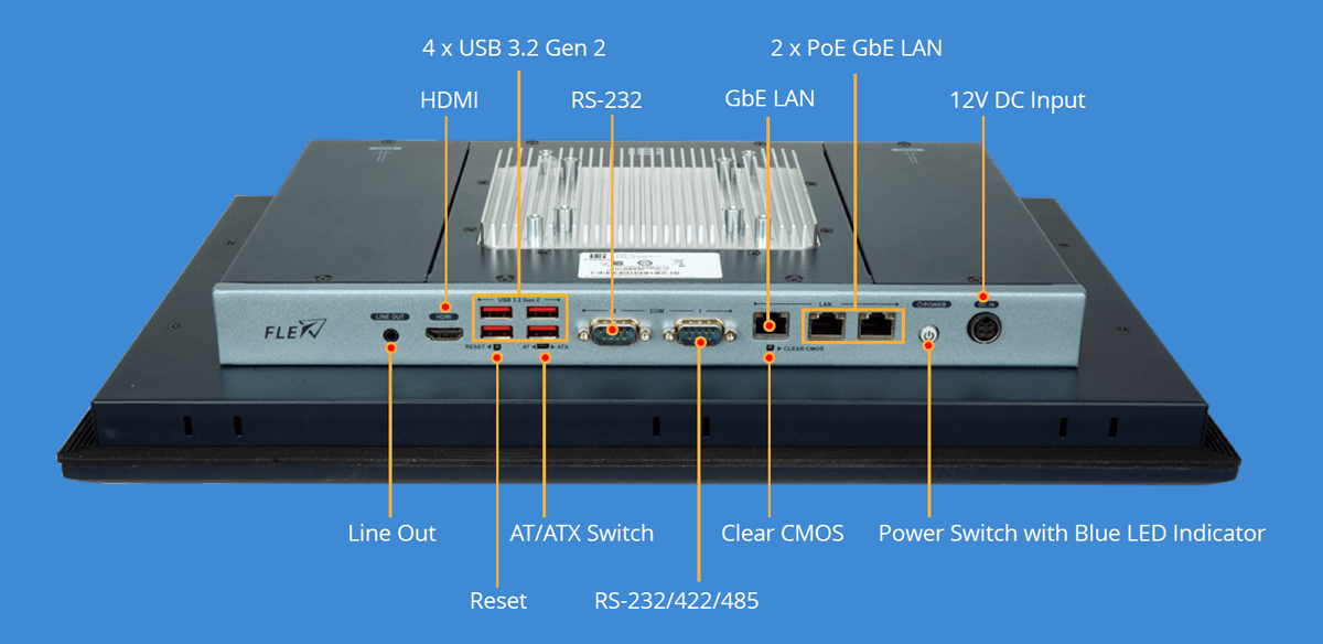 Easy-access HDD and PoE PD module