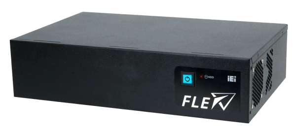 FLEX-BX210-Q470 2U AI-powered embedded system side view
