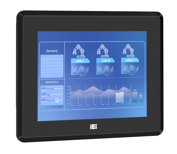 IEI PPC2-C08-EHL fanless industrial panel PC
