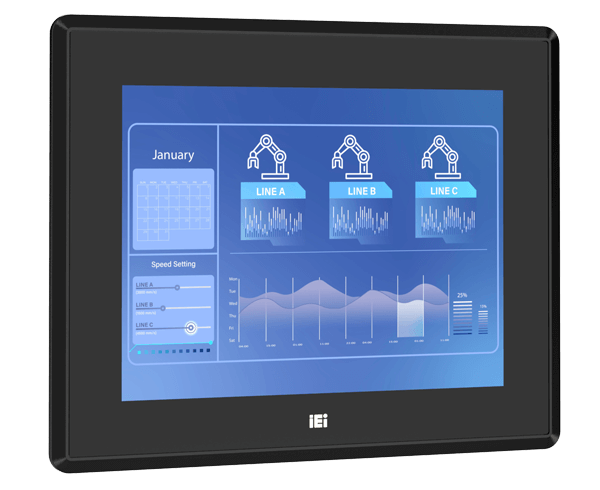 PPC2-C10-EHL 10.4” Fanless Panel PC with Intel® Celeron® Processor J6412