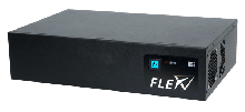 FLEX-BX210-Q470 2U AI-powered embedded system side view