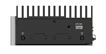 DRPC-W-EHL Fanless DIN-Rail Embedded System with Elkhart Lake Intel® Celeron™ Solution back view