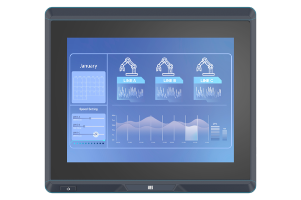 IEI PPC2-C12-EHL 12 Inch Fanless Panel PC | Intel® Elkhart Lake Platform