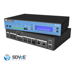 iSDV-200CTR 4K HDR SDVoE IP combo transceiver supports 10G copper & fiber