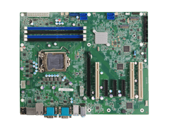 IEI ATX motherboard triple independent displays, dual 2.5GbE LAN, M.2, USB 3.2, SATA 6Gb/s, HD Audio and RoHS