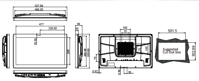 AFL3-W22C-panel-pc-dimension