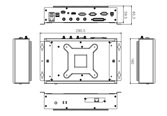 IVS-110-AL IVS-110-AL-Dimension-vehicle-computer