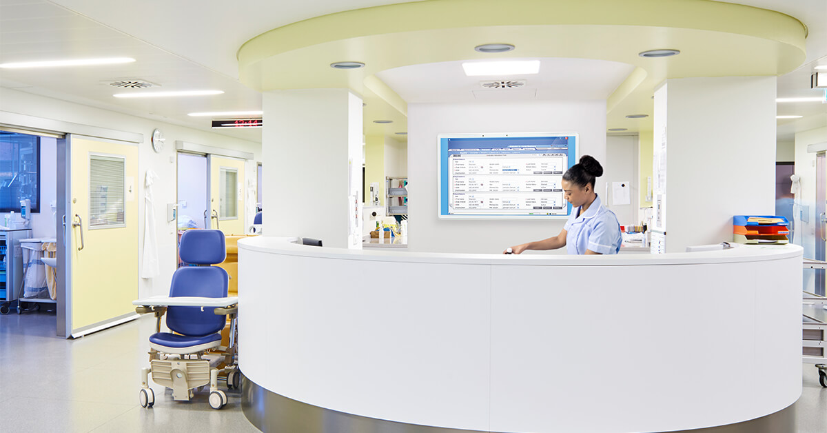 Nursing Station Electronic Whiteboard - IEI Case study