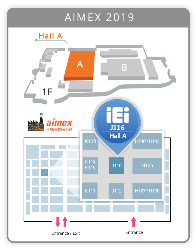 AIMEX 2019 Map