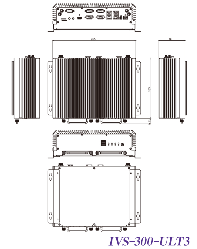 IVS-in-vehicle-box-pc dimensions