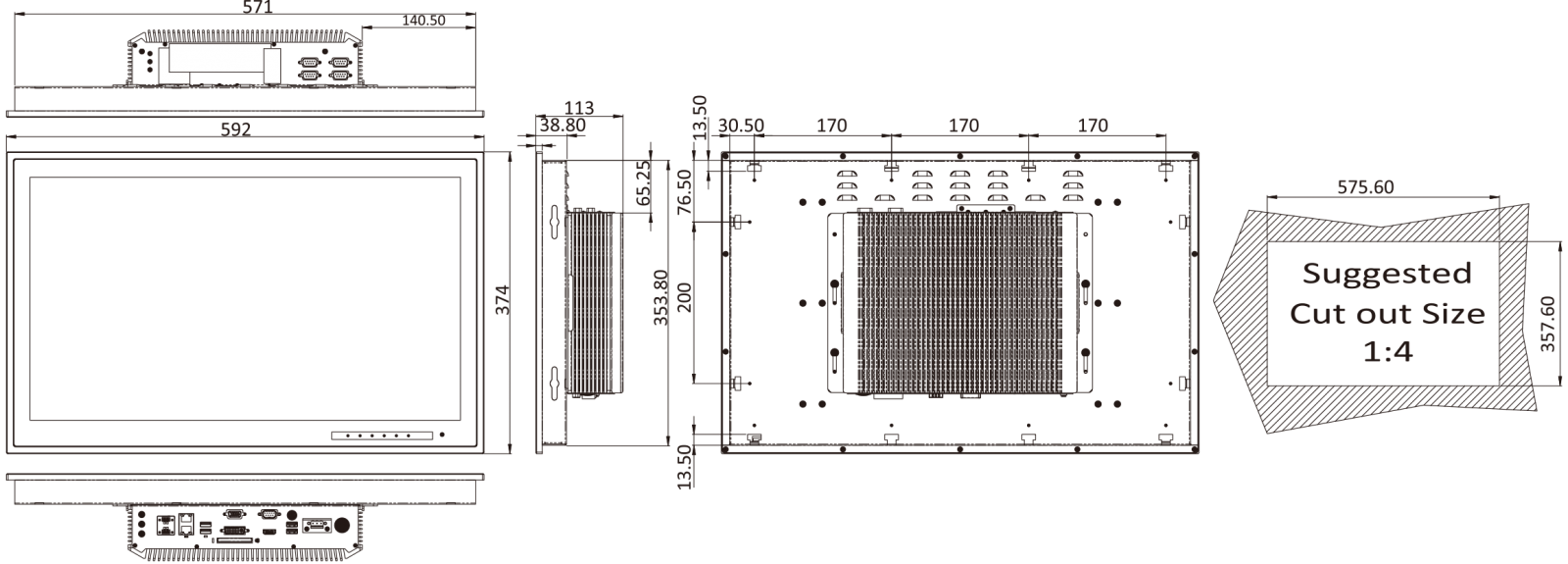 marine-panel-pc dimensions