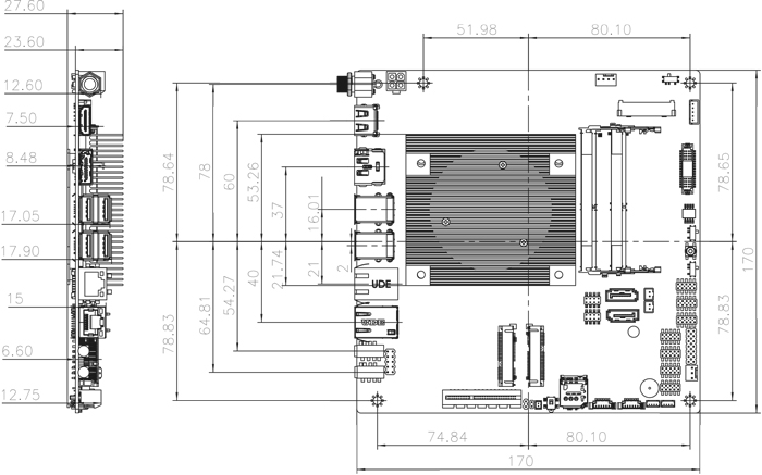 Чертеж корпуса itx