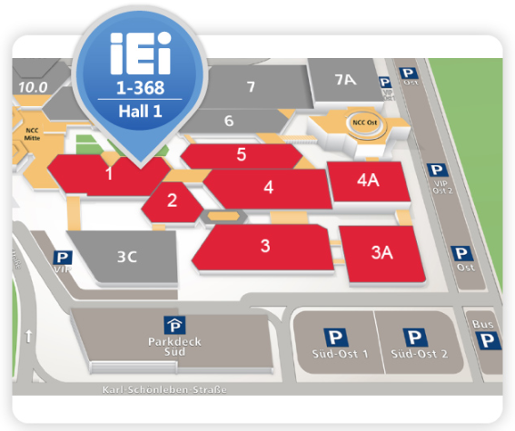 2020 embedded world expo IEI booth