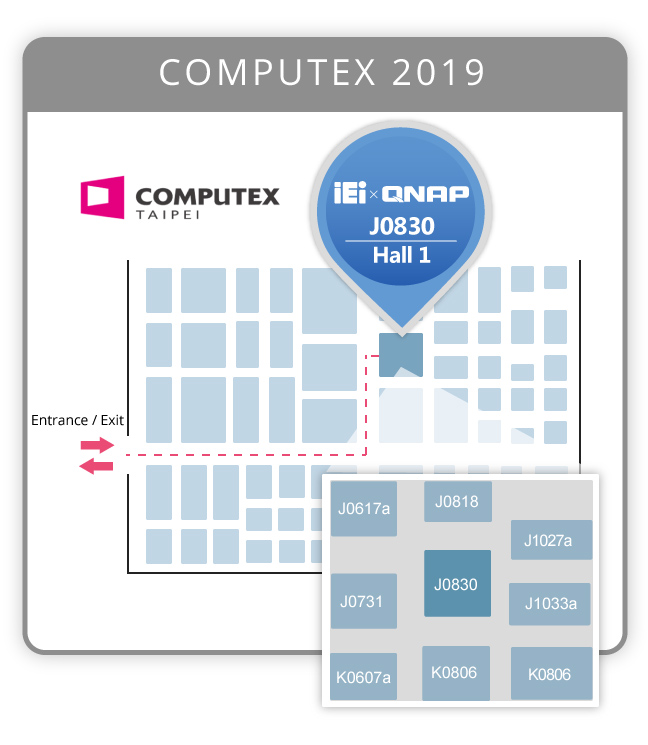 Computex 2019 IEI X QNAP MAP